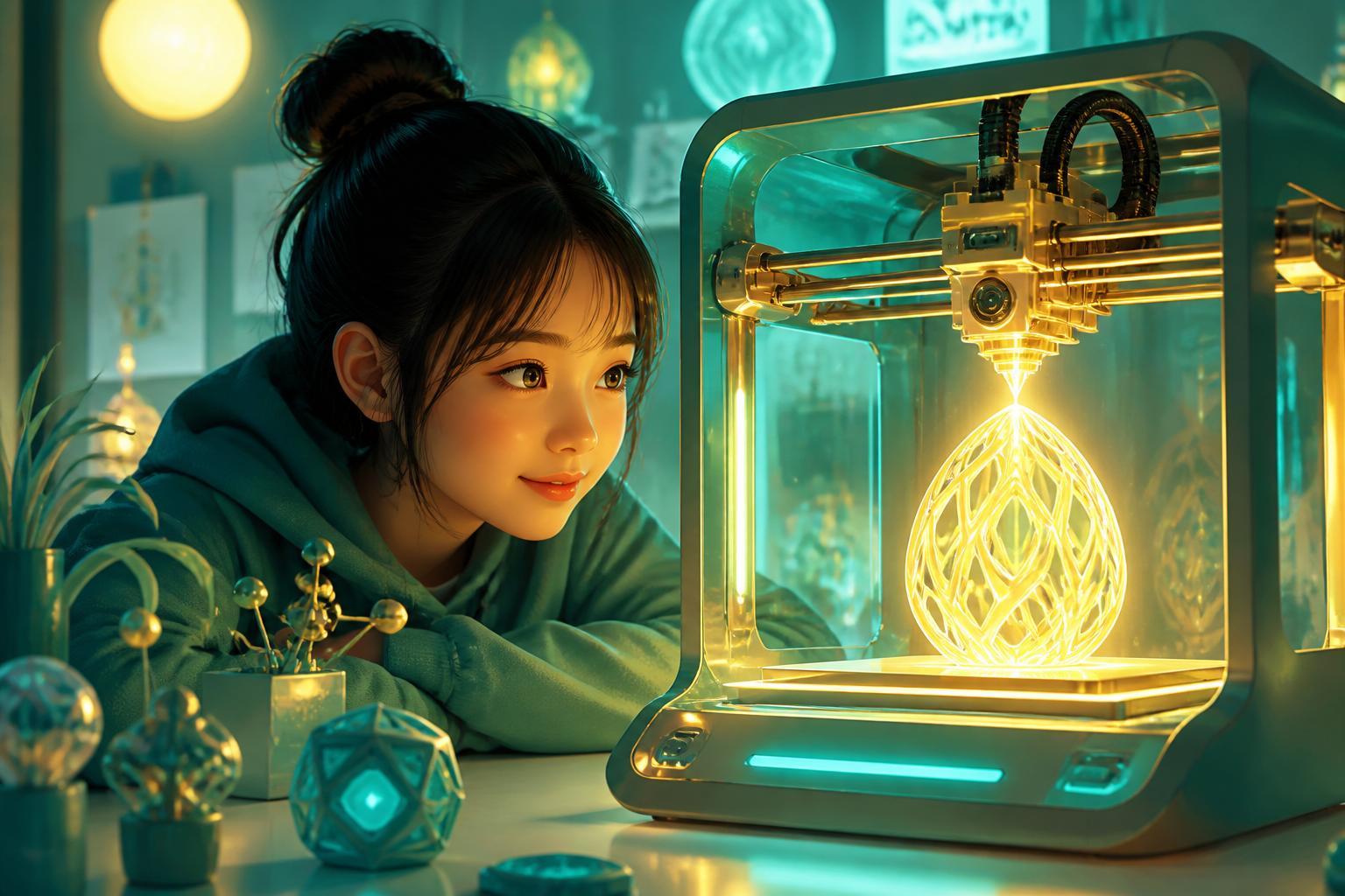 미래형 3D프린터로 창작하는 AI 일러스트